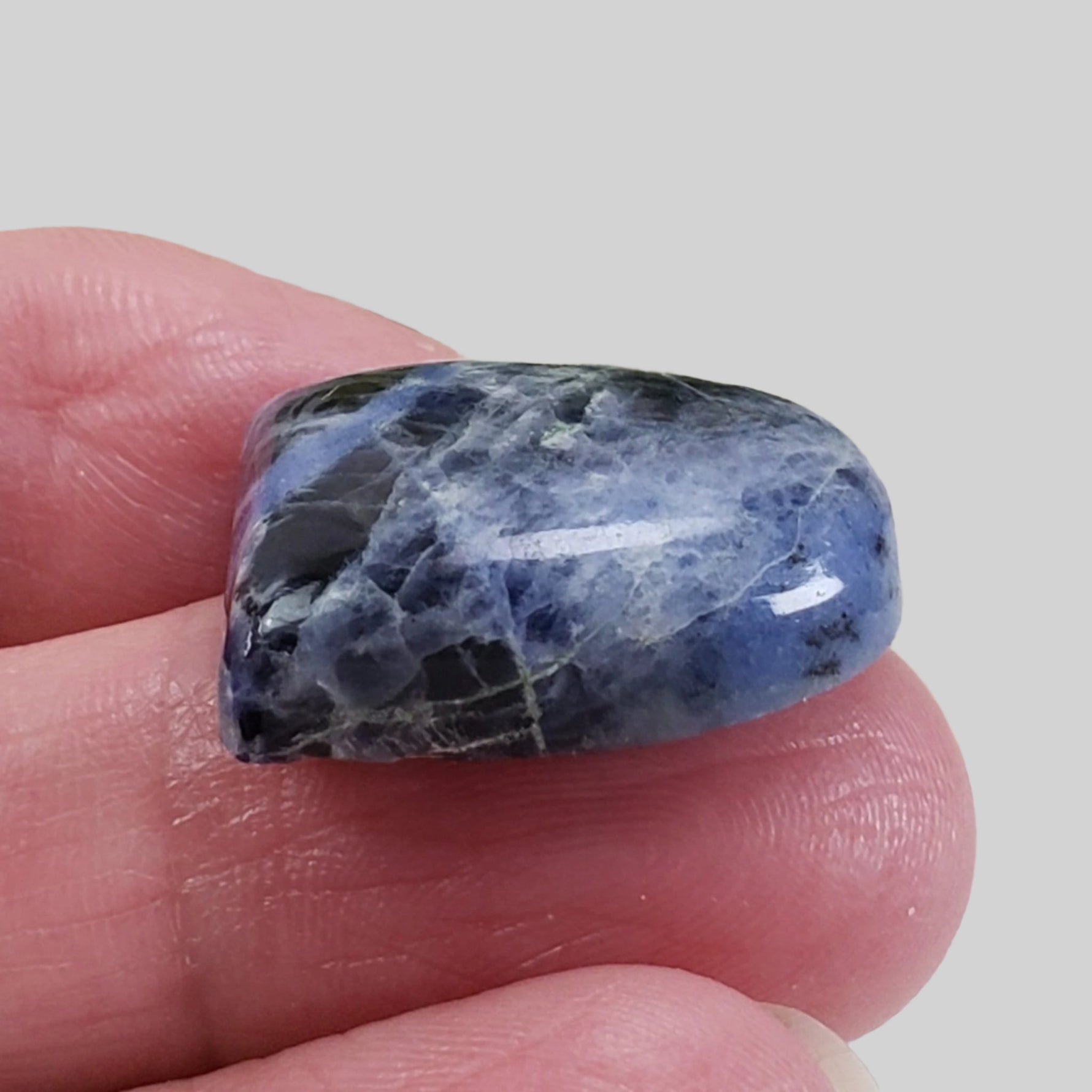  Sodalite | Half Oval Cabochon | Navy Blue | 22.8x19.3mm 27ct | Africa 