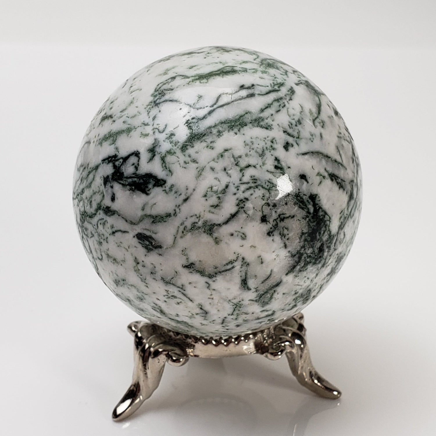 Tree Agate Sphere | 48 mm, 1.9 inches | 145 grams