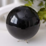  Huge Obsidian Sphere 116mm, 4.57 inches 2.186 kg 