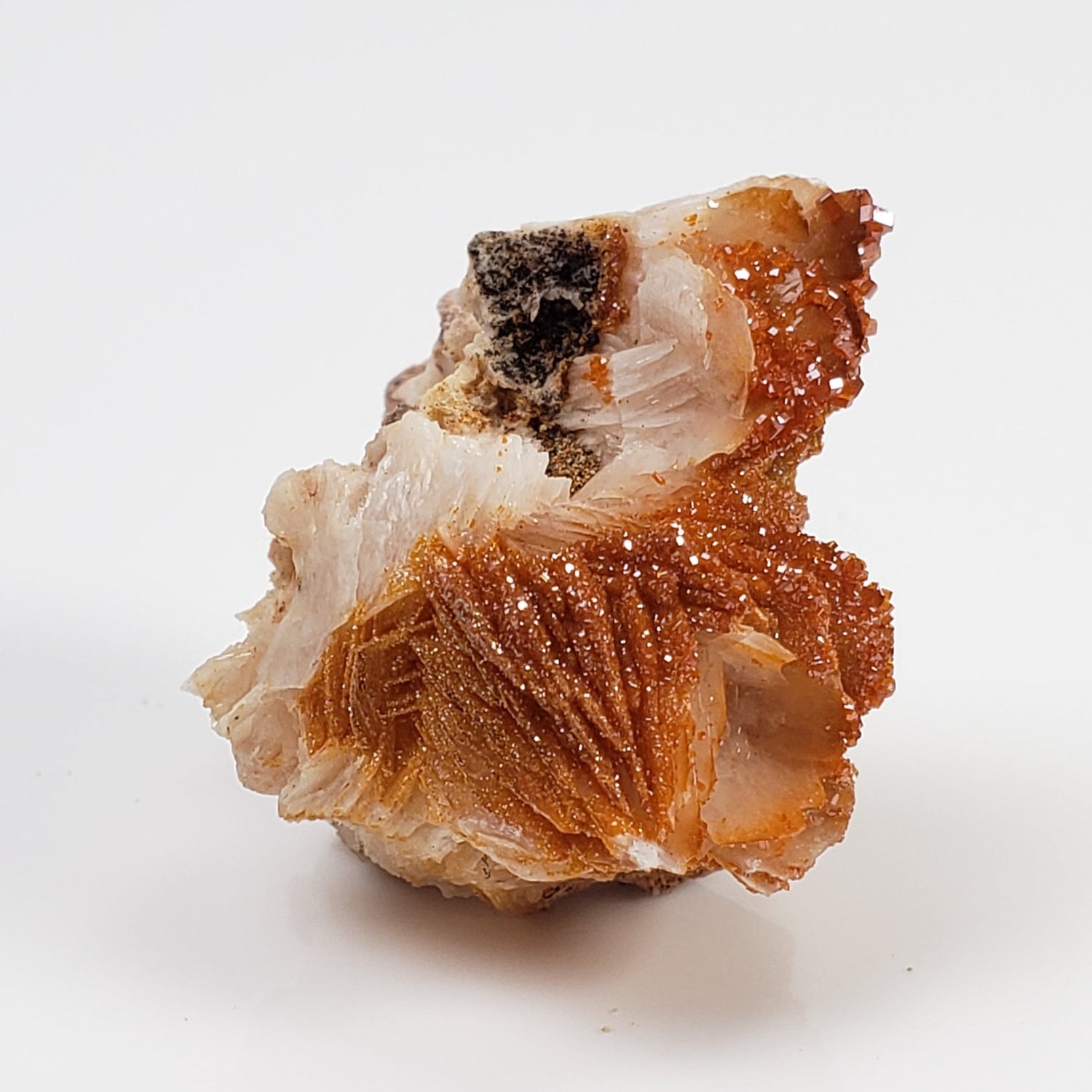  Vanadinite on Barite Crystal | 12.5 gr | Mibladen, Morocco 