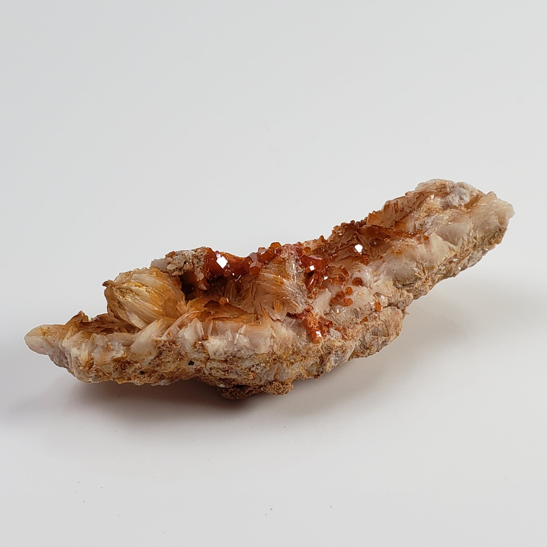  Vanadinite on Barite Crystal | 37.8 grams | Mibladen, Morocco 