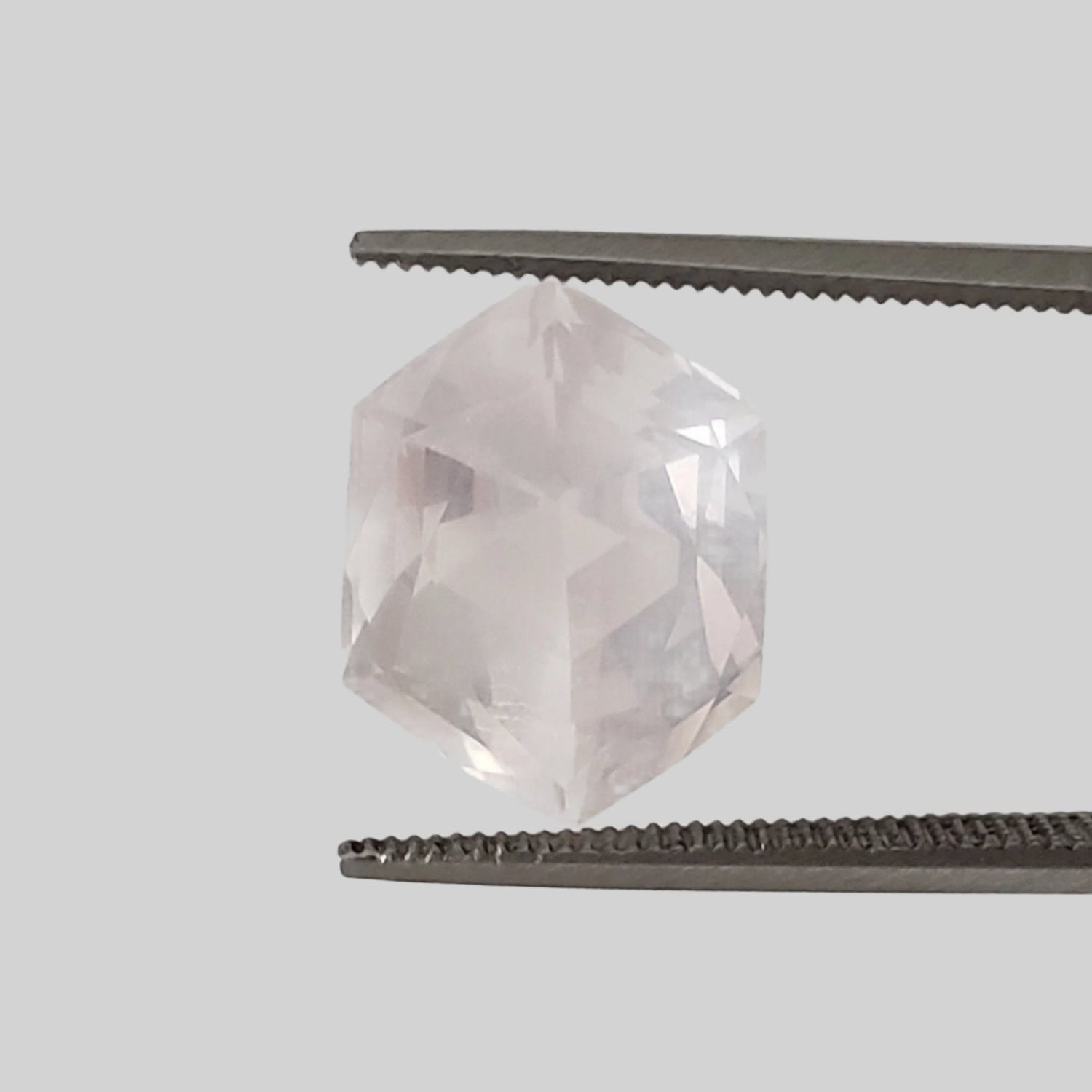   Rose Quartz | Modified Hexagon Cut | 13.5x10x8.5mm 5.7ct 