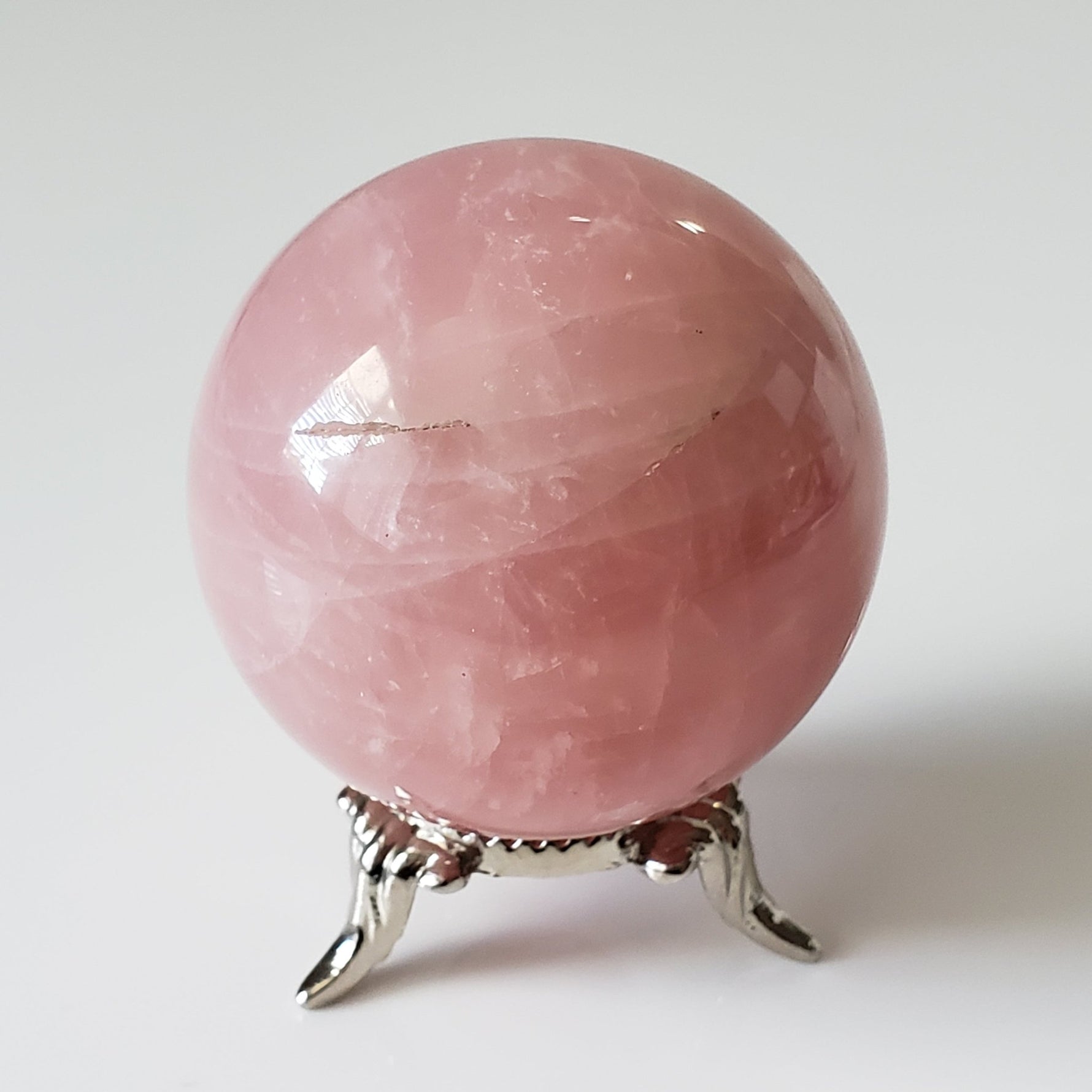 Rose Quartz Sphere | 49 mm, 1.9 in | 172 Grams | China 4