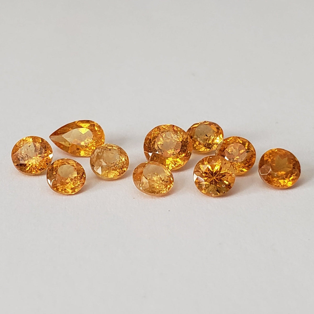 Spessartite Garnet | 10 piece Lot | Mixed Shapes and sizes | 4.4tcw