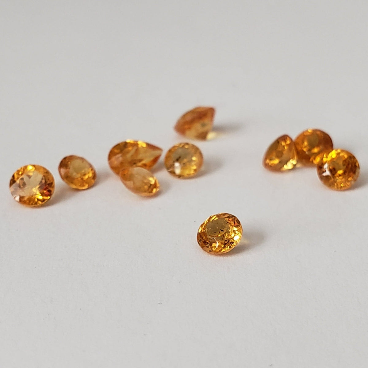 Spessartite Garnet | 10 piece Lot | Mixed Shapes and sizes | 4.4tcw