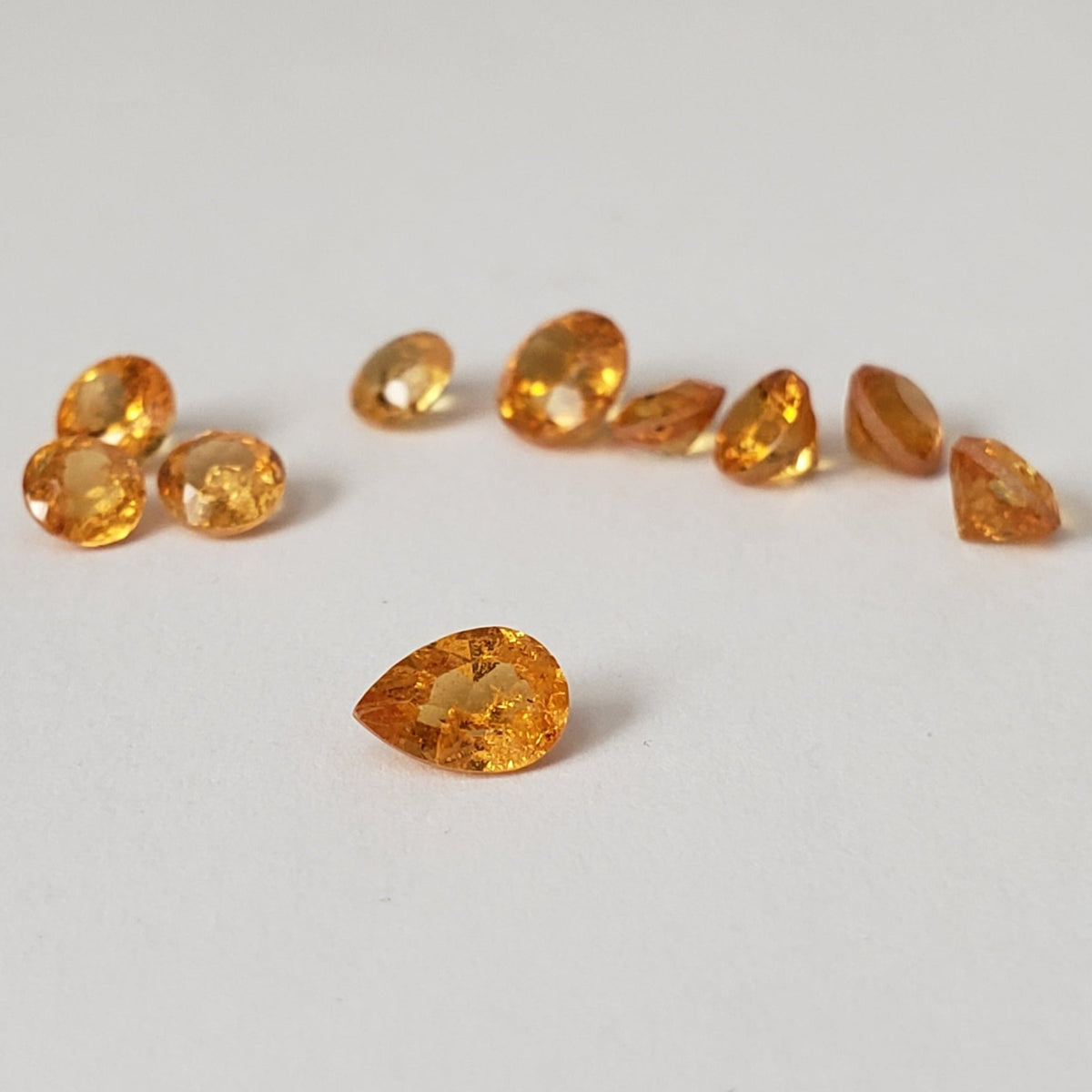 Spessartite Garnet | 10 piece Lot | Mixed Shapes and sizes | 4.4tcw