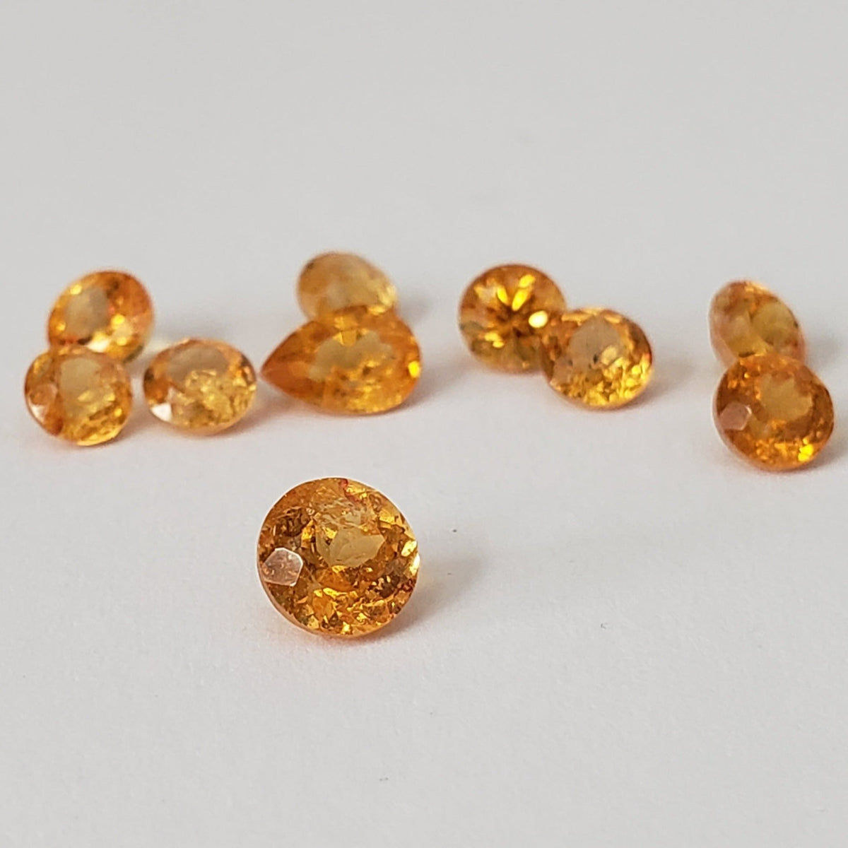 Spessartite Garnet | 10 piece Lot | Mixed Shapes and sizes | 4.4tcw