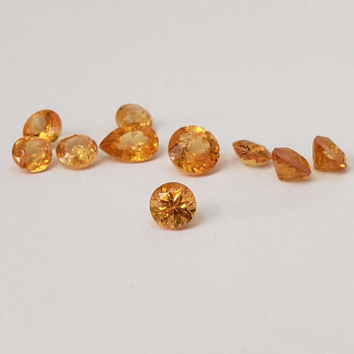 Spessartite Garnet | 10 piece Lot | Mixed Shapes and sizes | 4.4tcw