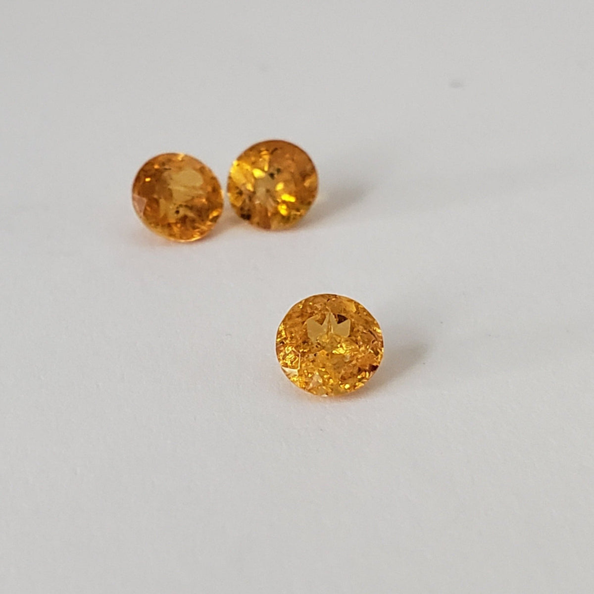 Spessartite Garnet | 3 piece Lot | Round Cut | 4.8mm