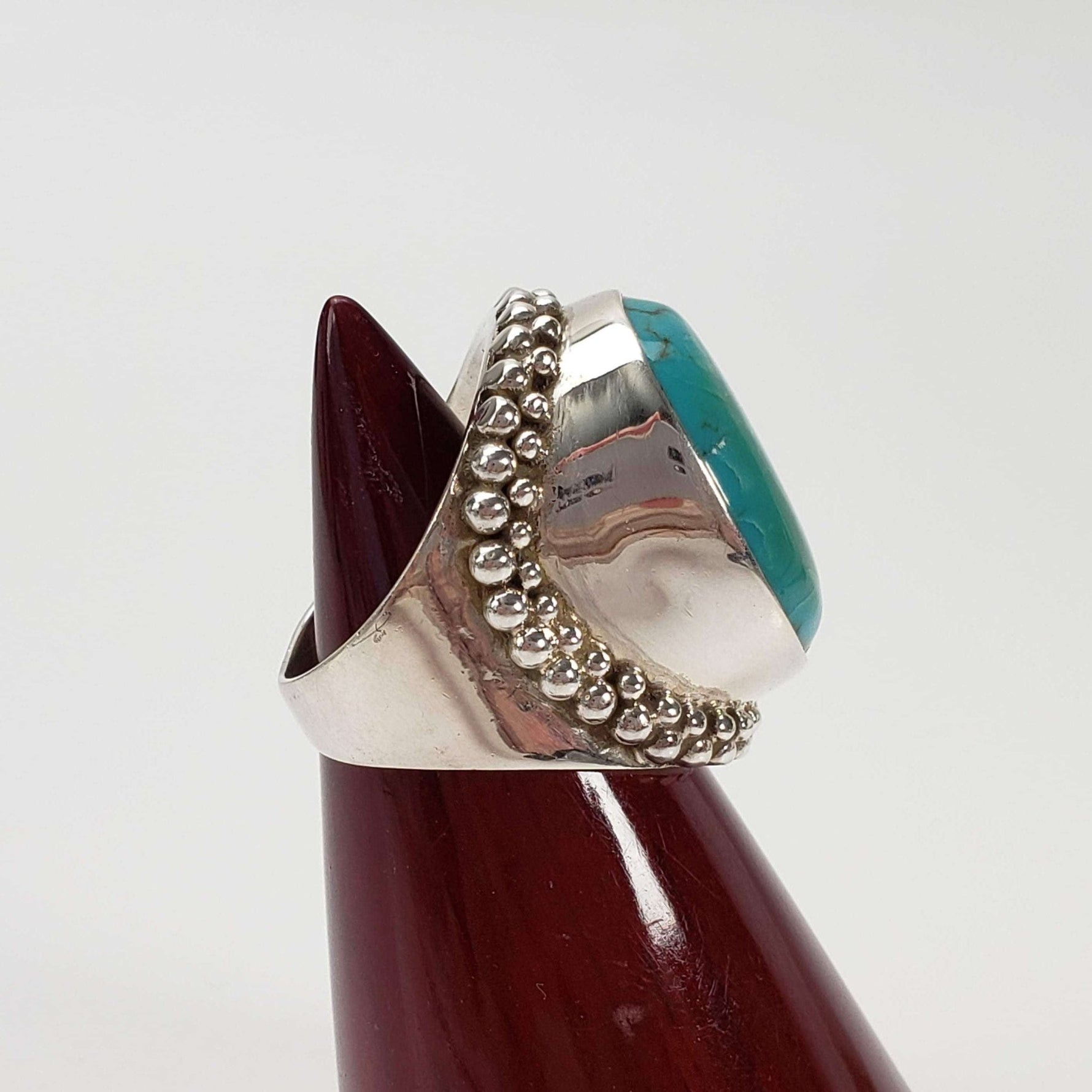   Spider Turquoise Ring | 925 Sterling Silver | Size 8 