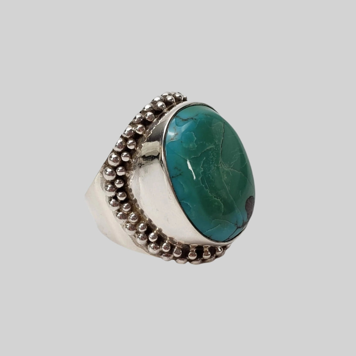   Spider Turquoise Ring | 925 Sterling Silver | Size 8 