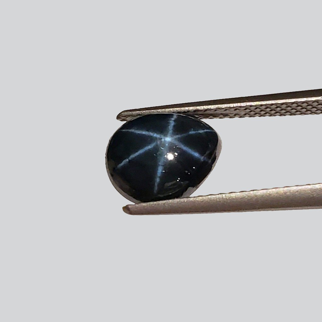 Star Sapphire | Pear Shape Cabochon | Royal Blue | 10x8mm