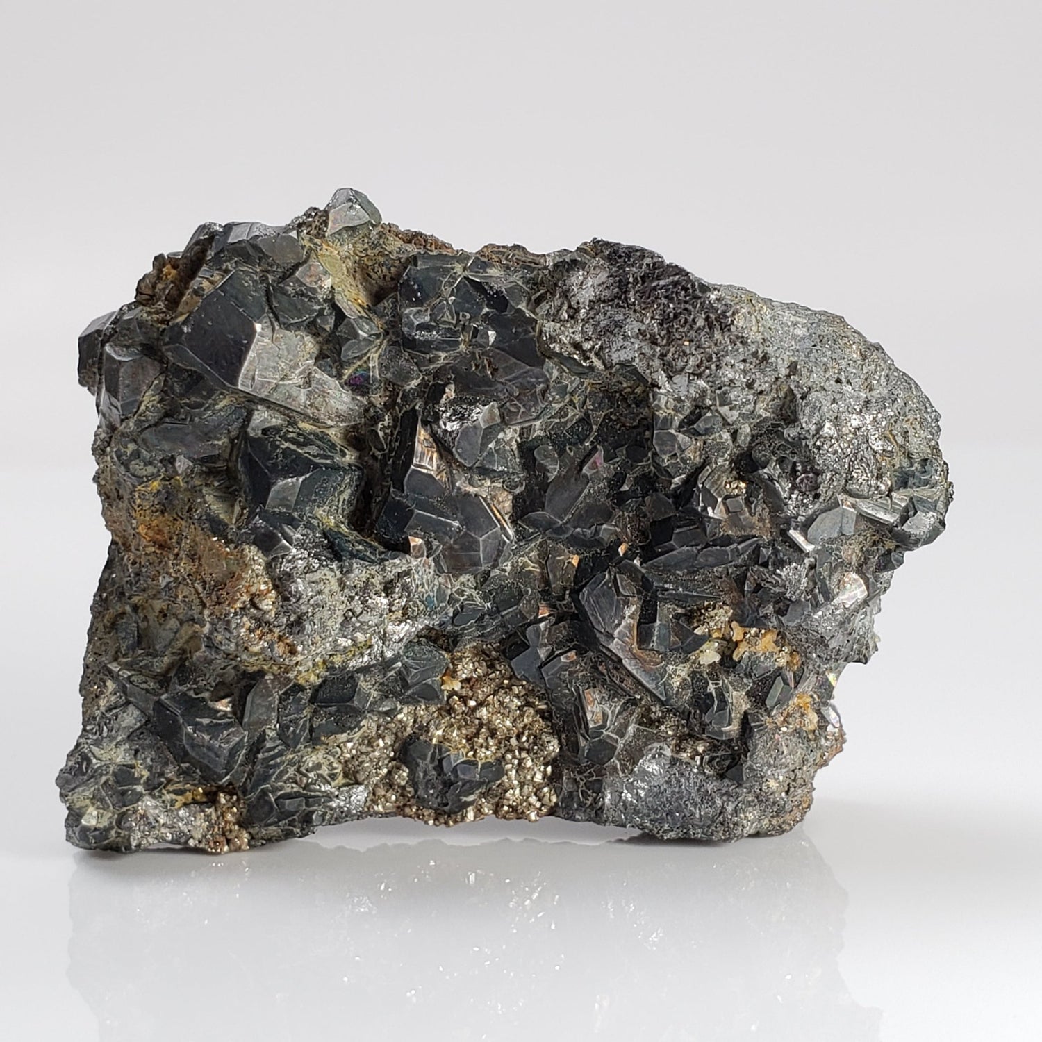 Tetrahedrite, Pyrite, Calcite and Quartz Crystal Cluster | 121.6 Grams | Lima Peru 1