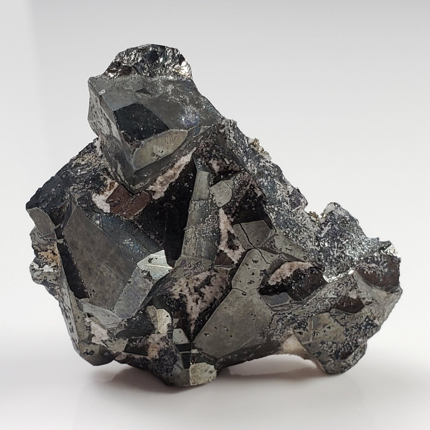 Tetrahedrite, Pyrite, Calcite and Quartz Crystal Cluster | 45 Grams | Lima Peru 1