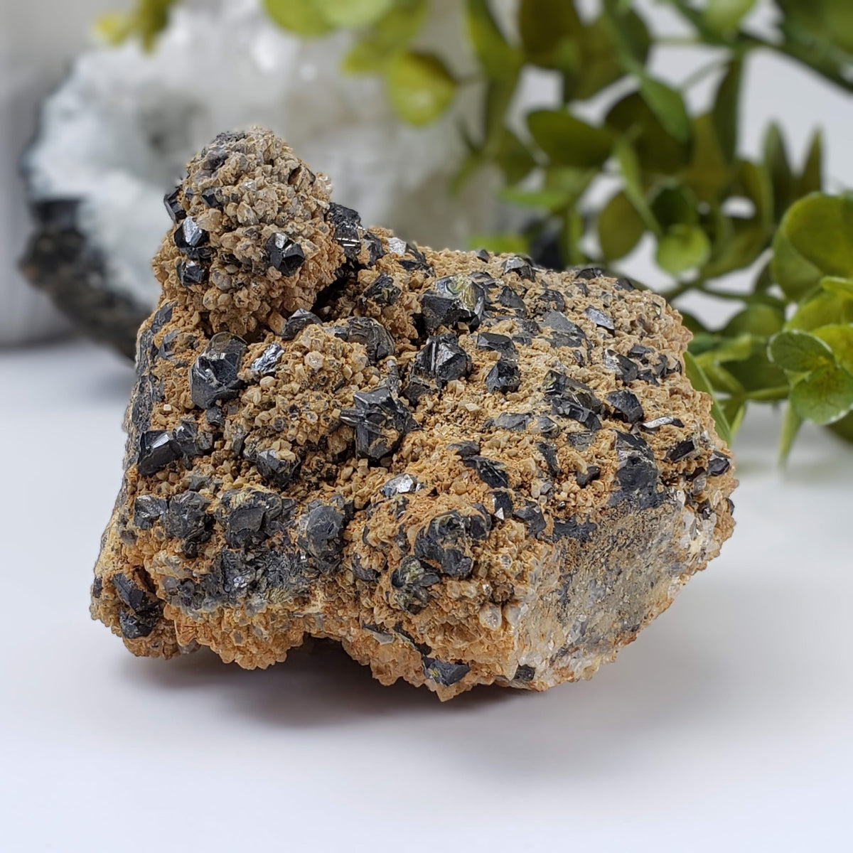 Tetrahedrite, Sphalerite, Calcite and Siderite | Terminated Crystal Cluster | 670 Grams | Huaron Mine, Peru
