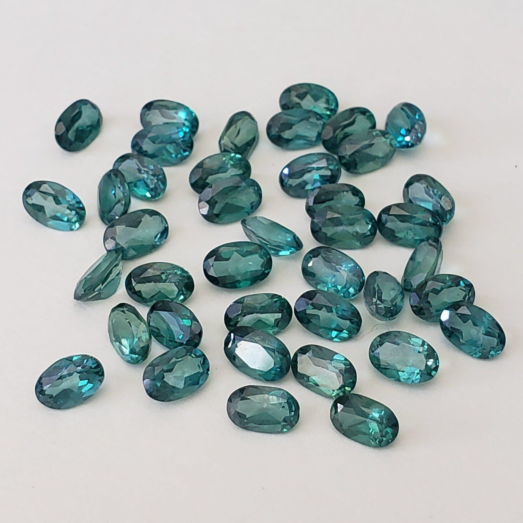 Topaz | Oval Cut | Teal Green | 6x4mm 3