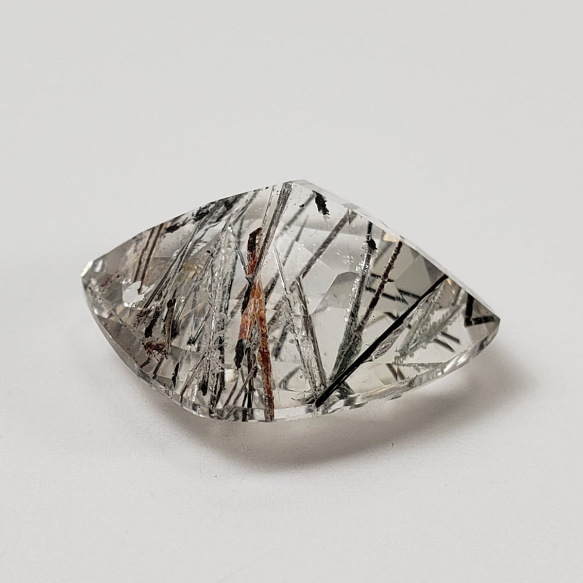 Tourmalinated Quartz | Cushion Cut | 16.8mm 14.5ct | Brazil