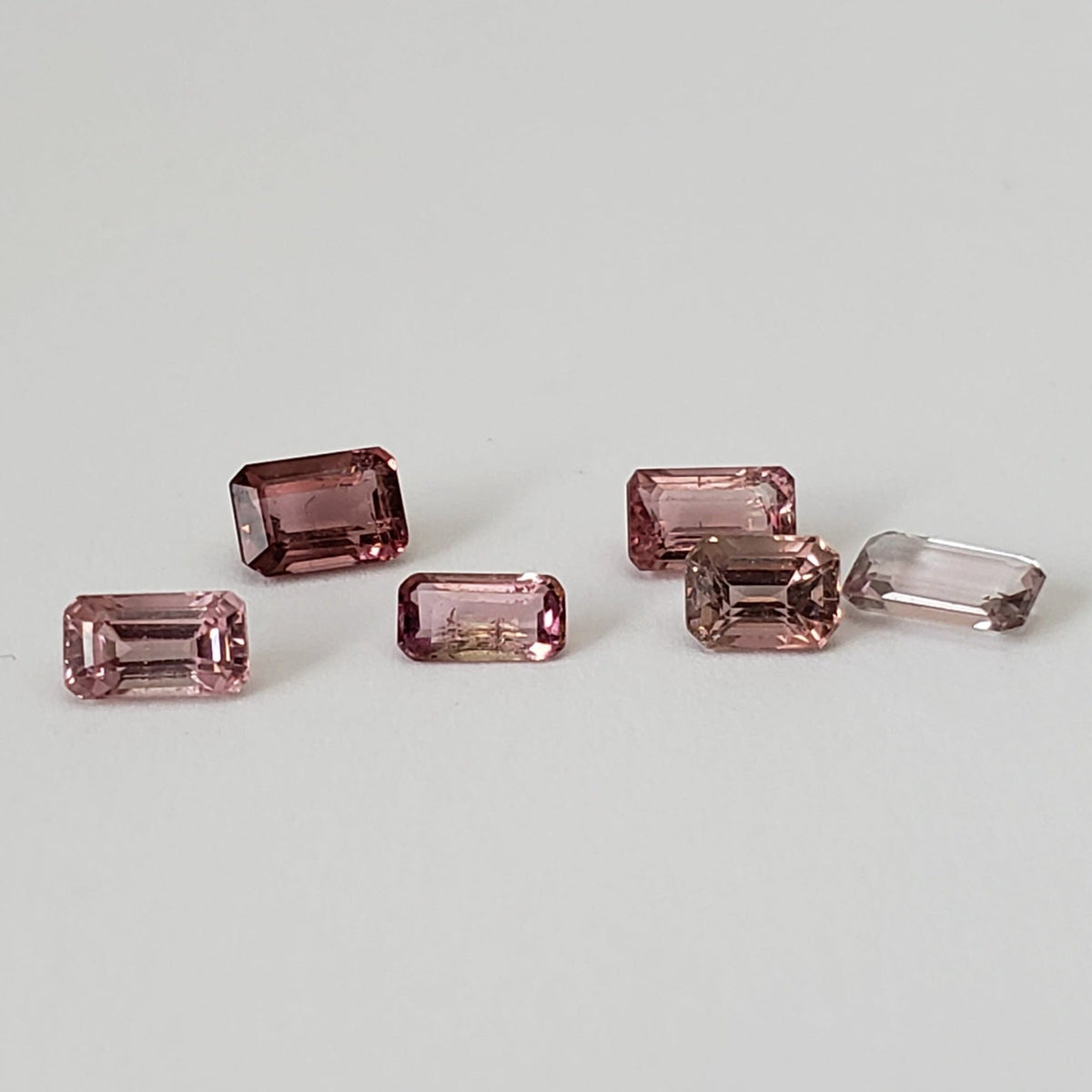 Tourmaline | 6 Piece Lot | Octagon Cut | Pink | 2.2tcw