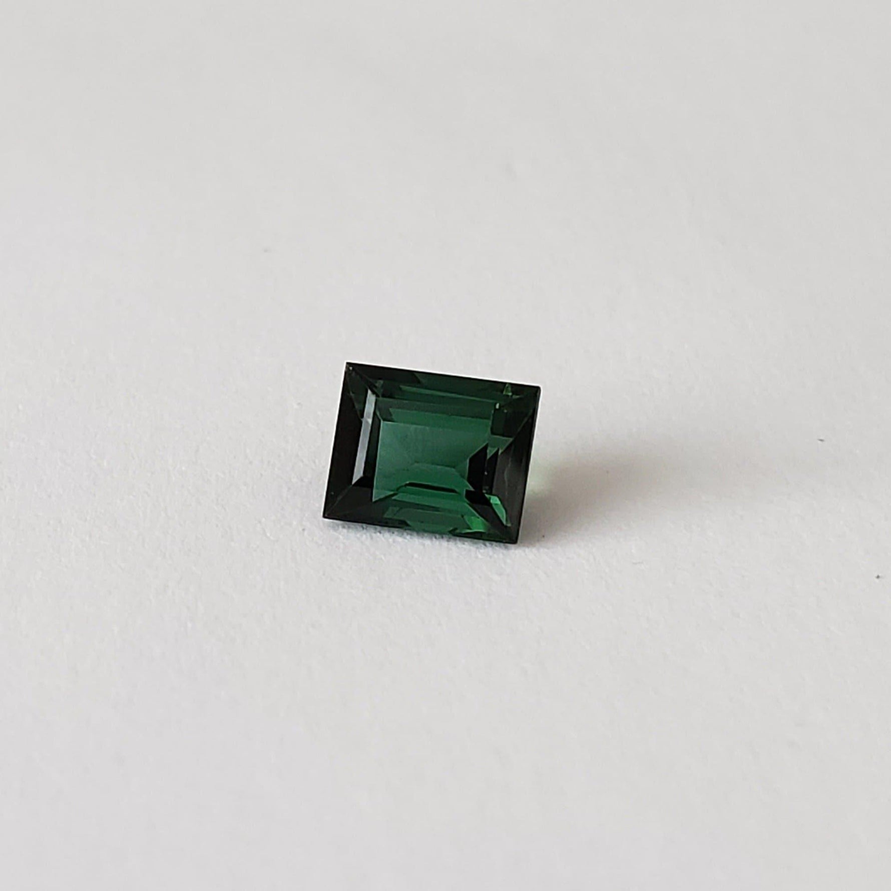 Tourmaline | Baguette Cut | Neon Green Blue | 6.5x5.2mm 1.05ct 1