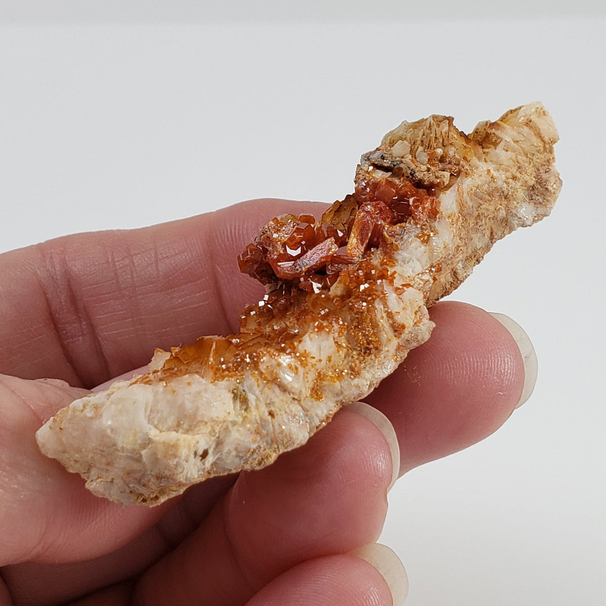 Vanadinite on Barite Crystal | 37.8 grams | Mibladen, Morocco 6