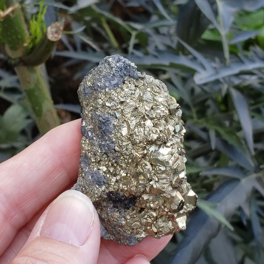 Pyrite on Marmatite Crystal Cluster | 123.9 grams | Eagle X Mine, Colorado Classic