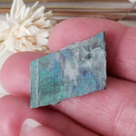 Authentic Labradorite Natural Rainbow Unpolished Stone Slice Mineral, 3 Piece Lot, 17.8 Gr, Labrador Canada SO24