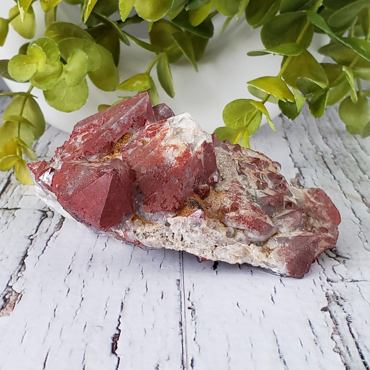  Rare Red Amethyst Cluster 407 Grams Mineral Crystal Thunder Bay, Ontario, Canada 