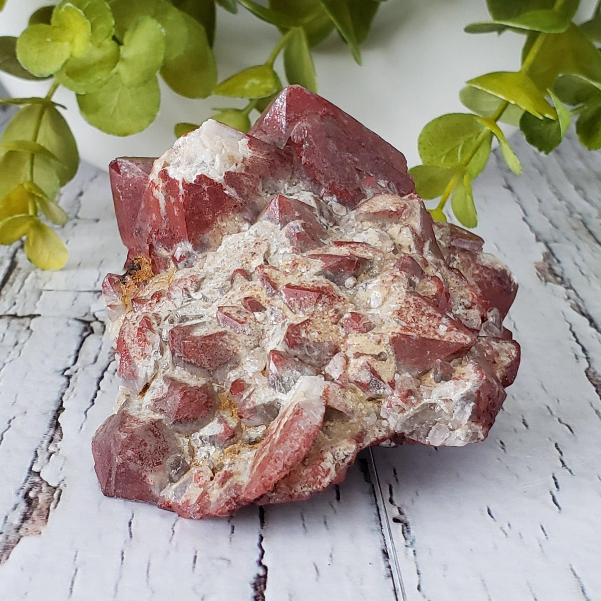  Rare Red Amethyst Cluster 407 Grams Mineral Crystal Thunder Bay, Ontario, Canada 