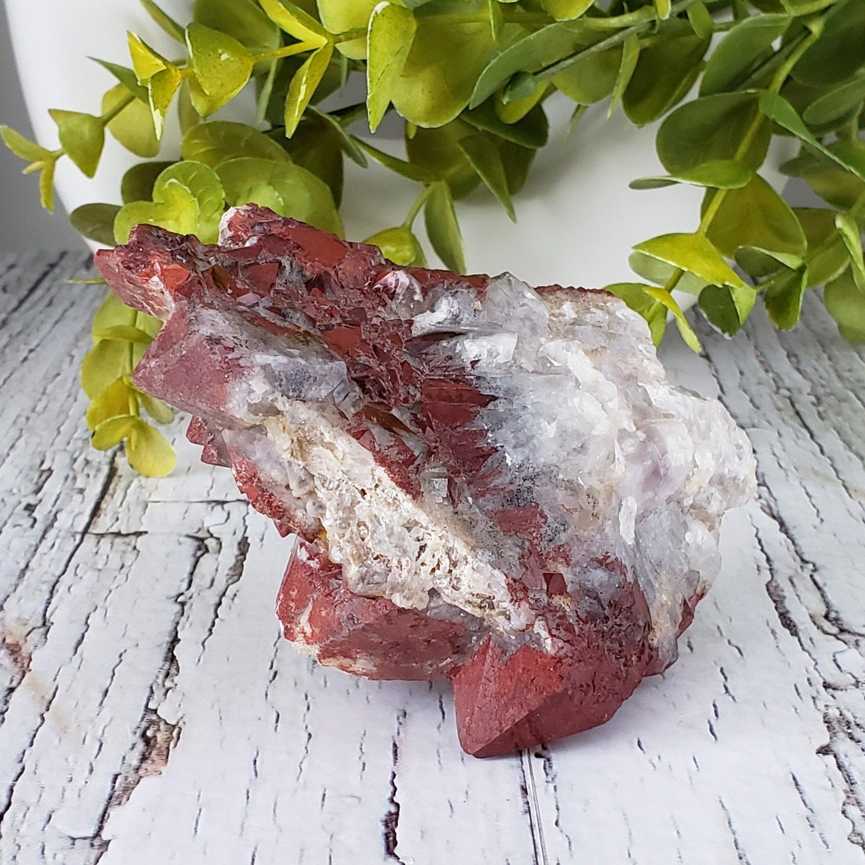 Rare Red Amethyst Cluster 407 Grams Mineral Crystal Thunder Bay, Ontario, Canada SO24