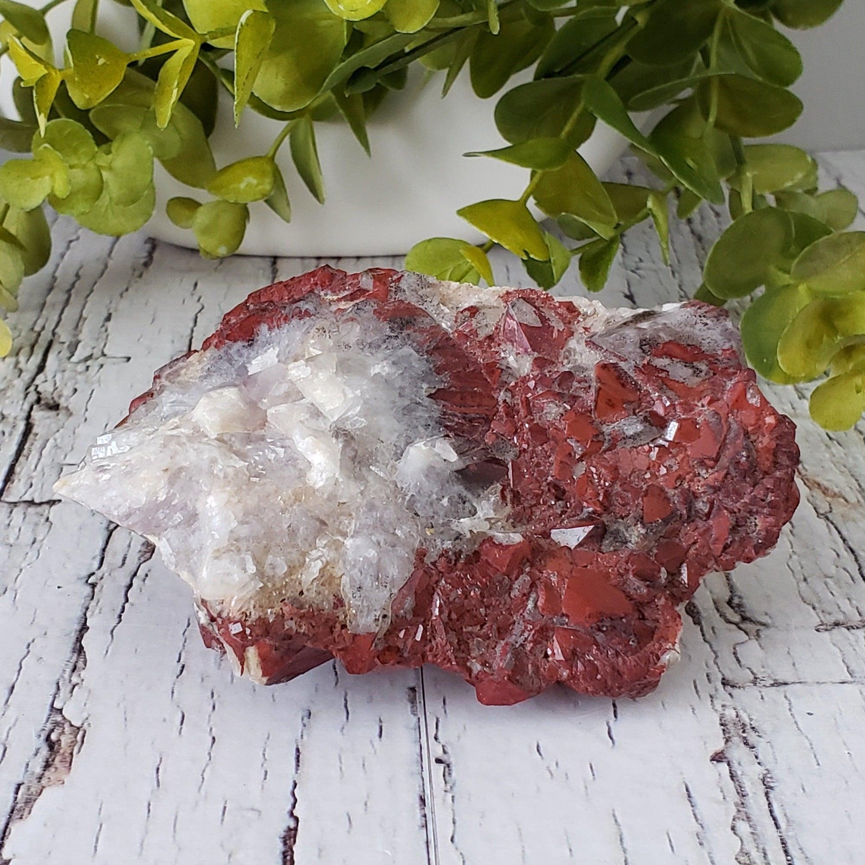  Rare Red Amethyst Cluster 407 Grams Mineral Crystal Thunder Bay, Ontario, Canada 