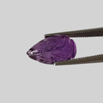  Amethyst | Carved Drilled Briolette | Purple | 11.8x7.2mm 3.6Ct 2