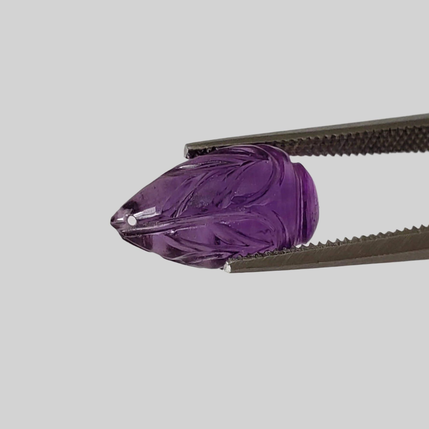  Amethyst | Carved Drilled Briolette | Purple | 11.8x7.2mm 3.6Ct 2