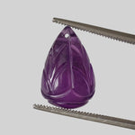  Amethyst | Carved Drilled Briolette | Purple | 15x10.2mm 8.9ct 