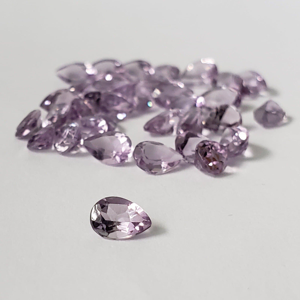  Amethyst | Pear Shape Cut | Bright Purple | 6x4mm 