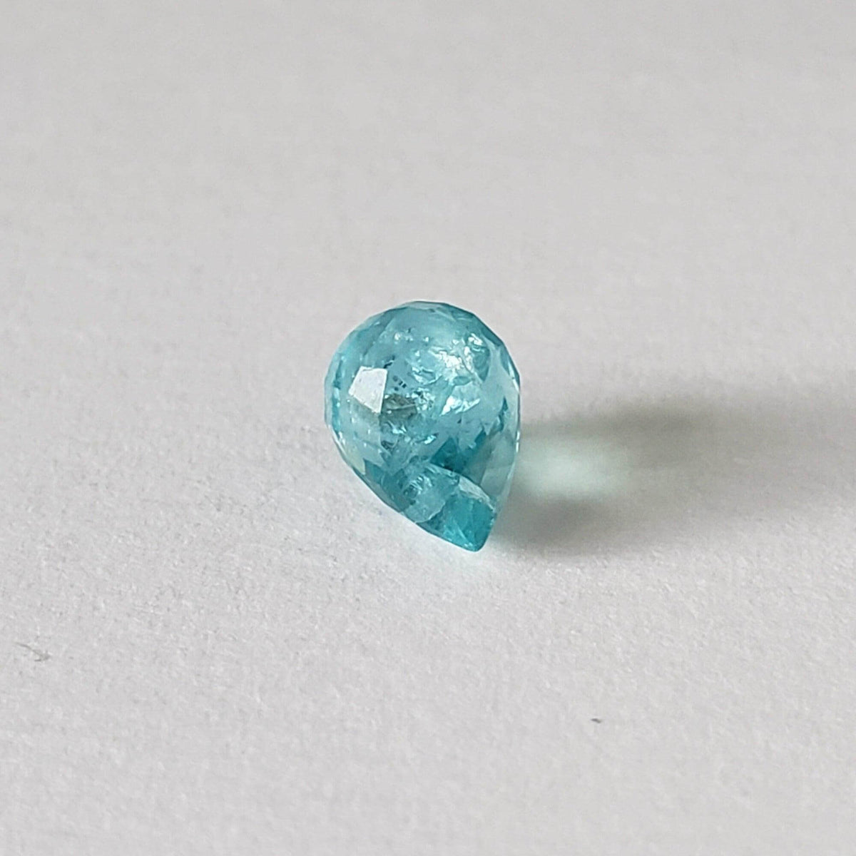  Apatite | Briolette | Neon Blue | 7.5x5mm 1.36ct | SO24 4