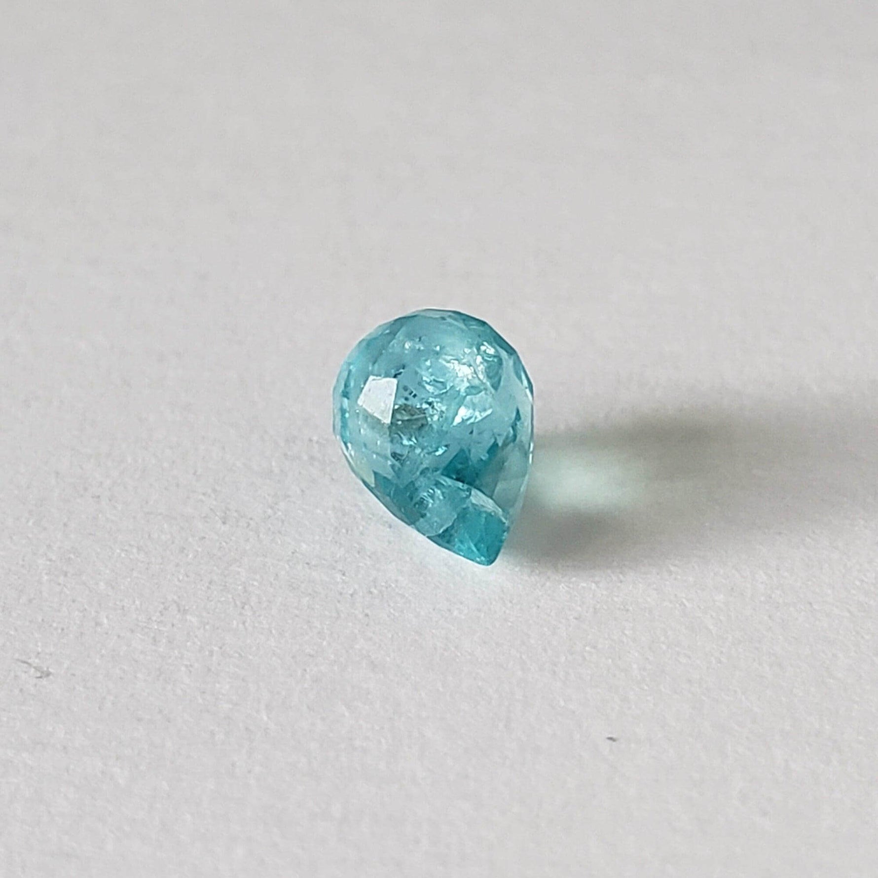  Apatite | Briolette | Neon Blue | 7.5x5mm 1.36ct | SO24 4