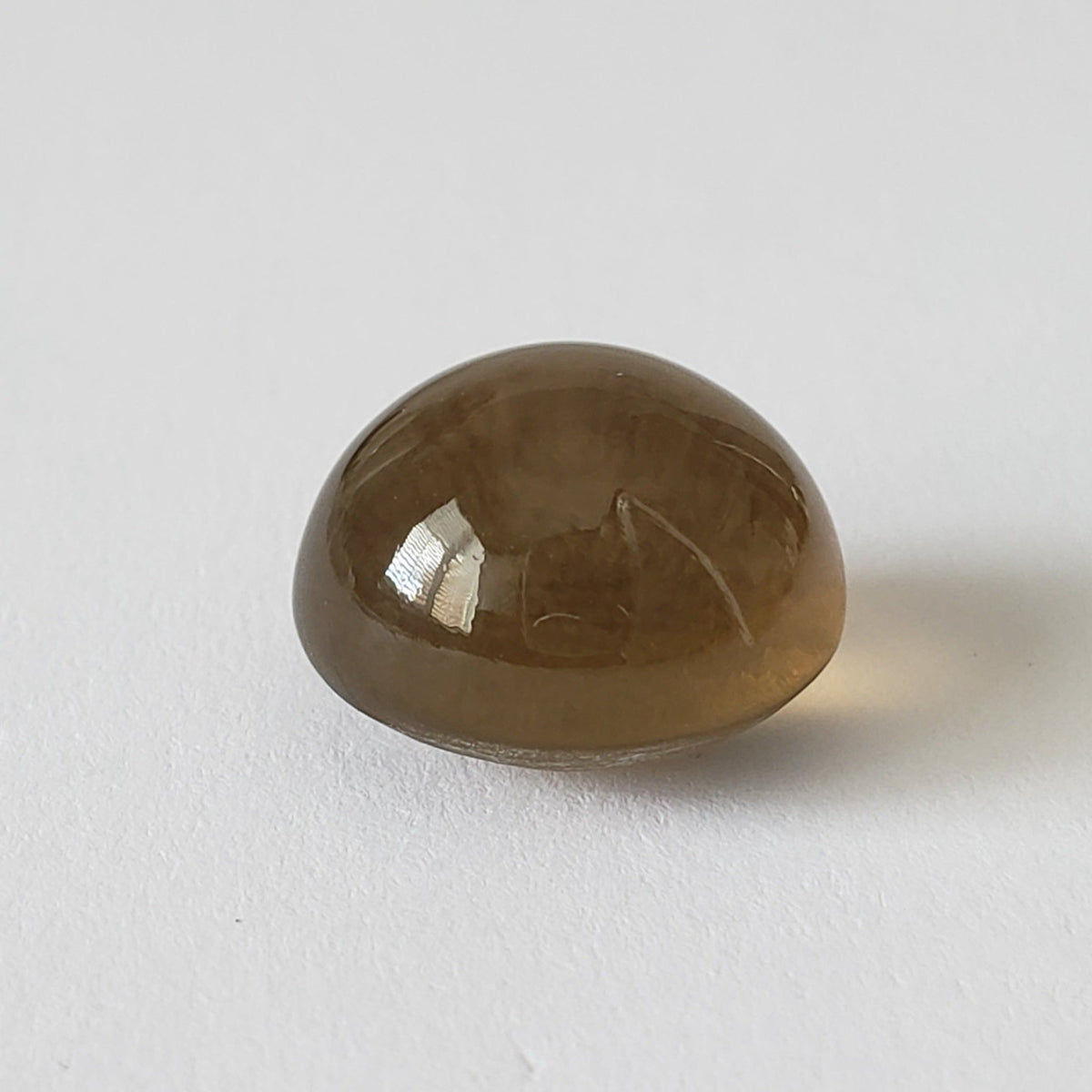  Apatite Cats Eye | Oval Cabochon | Olive Green | 14x13mm 2