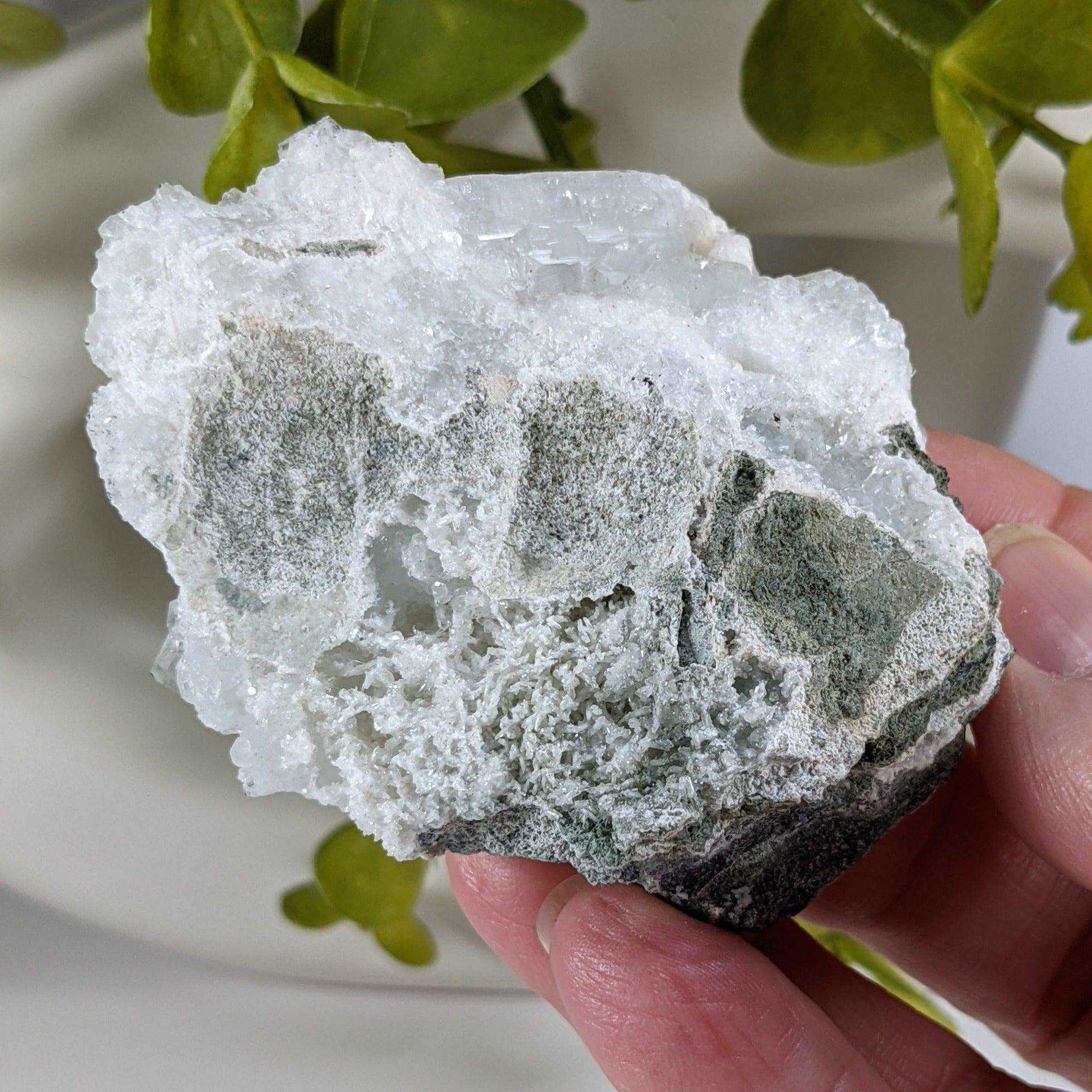  Apophyllite and Prehnite Crystal Cluster | 104 grams | Mumbai, India | SO24 7