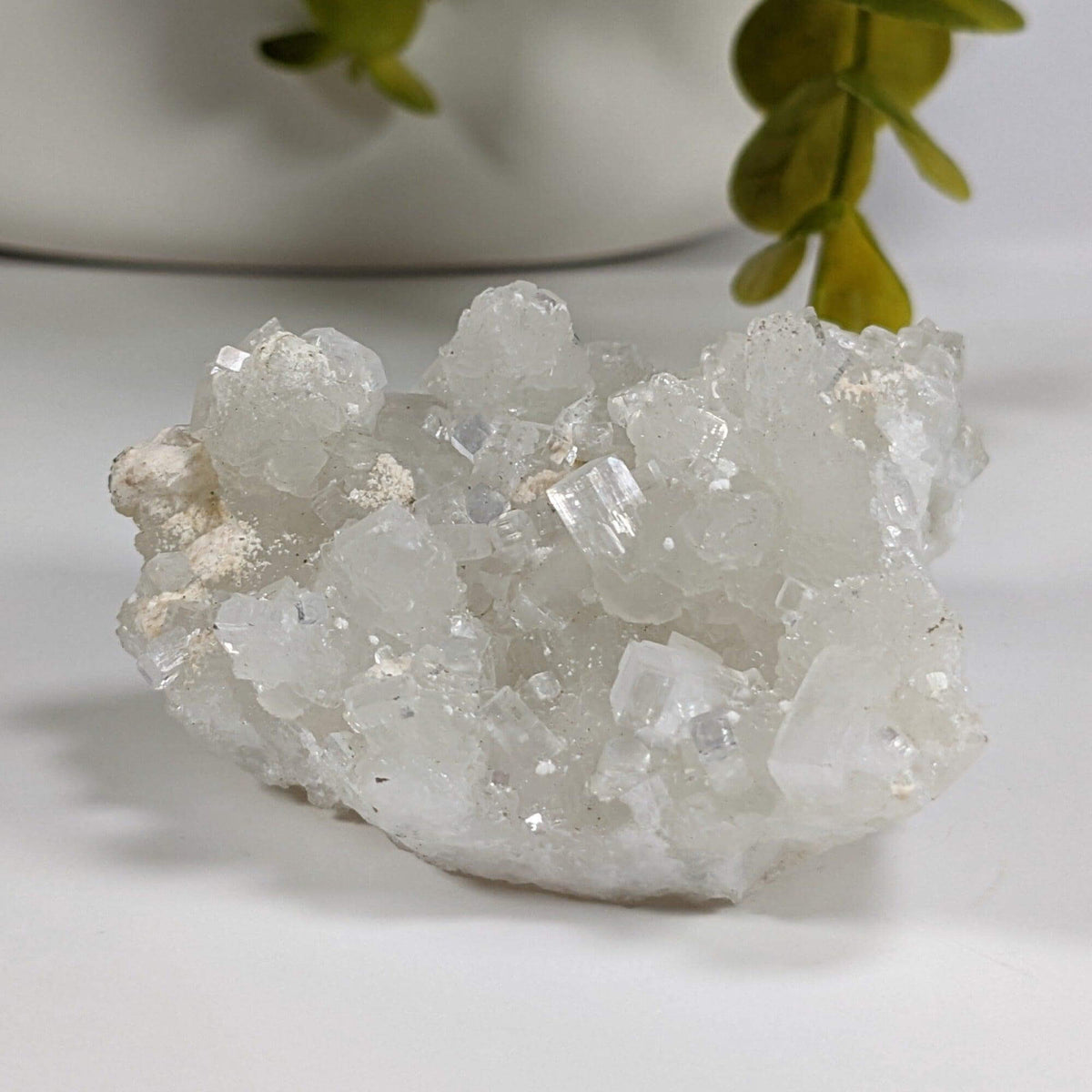  Apophyllite and Prehnite Crystal Cluster | 85 grams | Mumbai, India 7