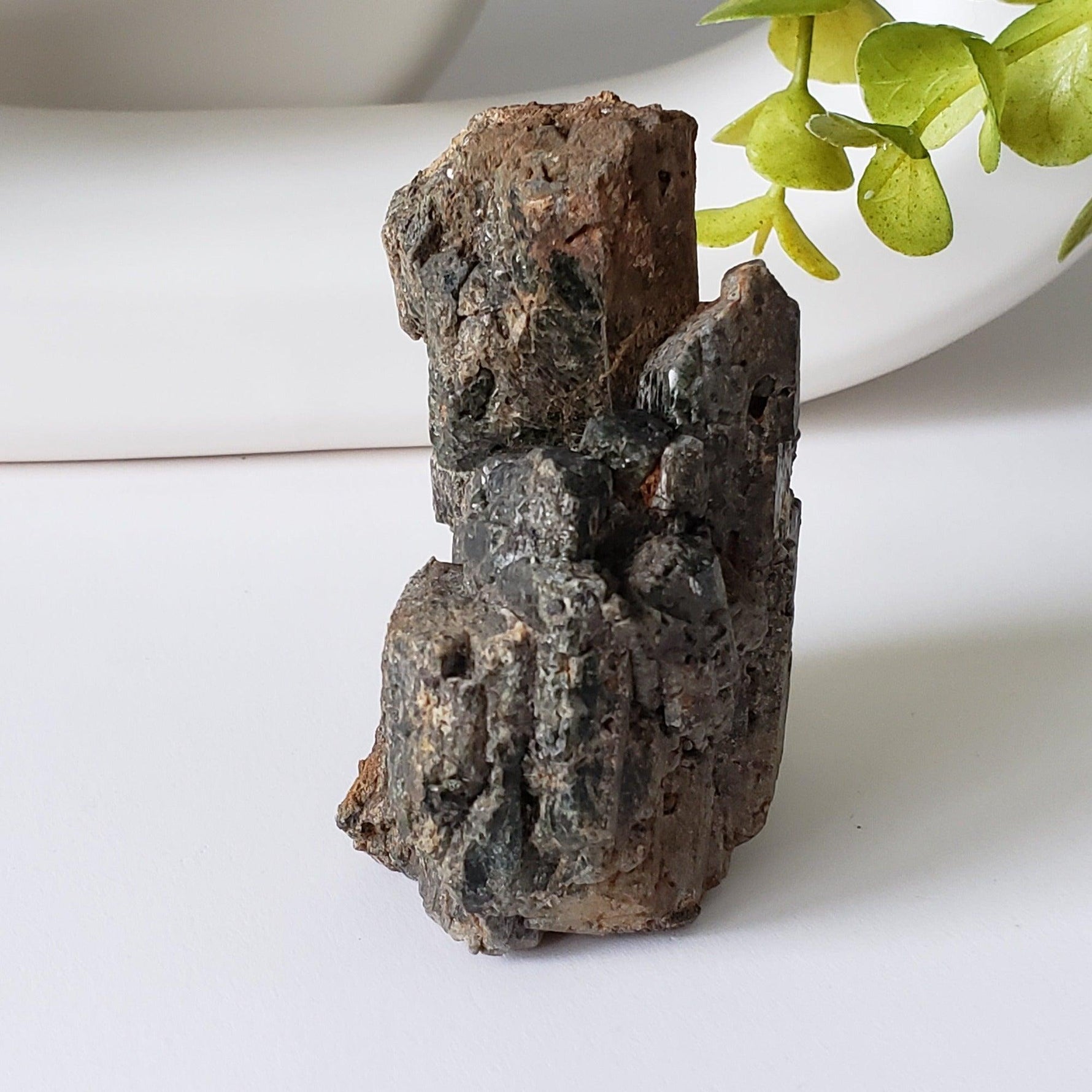  Augite Crystals Cluster | 196 grams | Lake Clear, Ontario, Canada | SO24 4