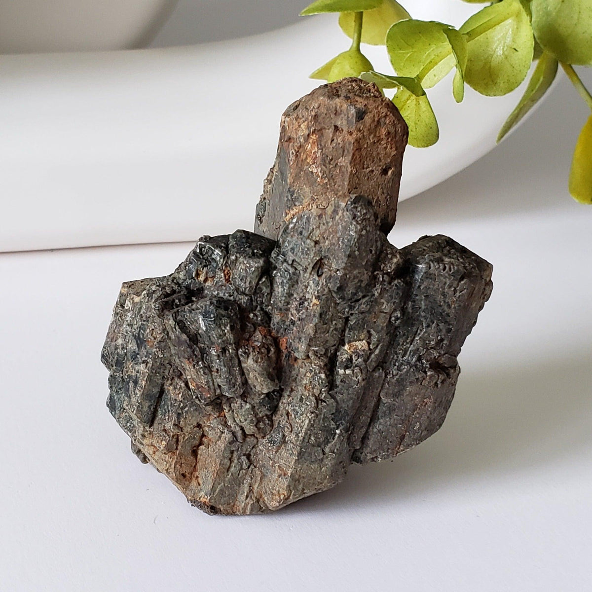  Augite Crystals Cluster | 196 grams | Lake Clear, Ontario, Canada | SO24 1