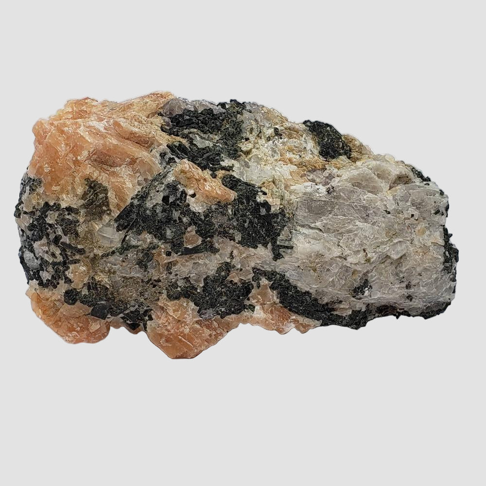  Augite Octagonal Crystals in Calcite Matrix, Western Quebec, Canada | SO24 1