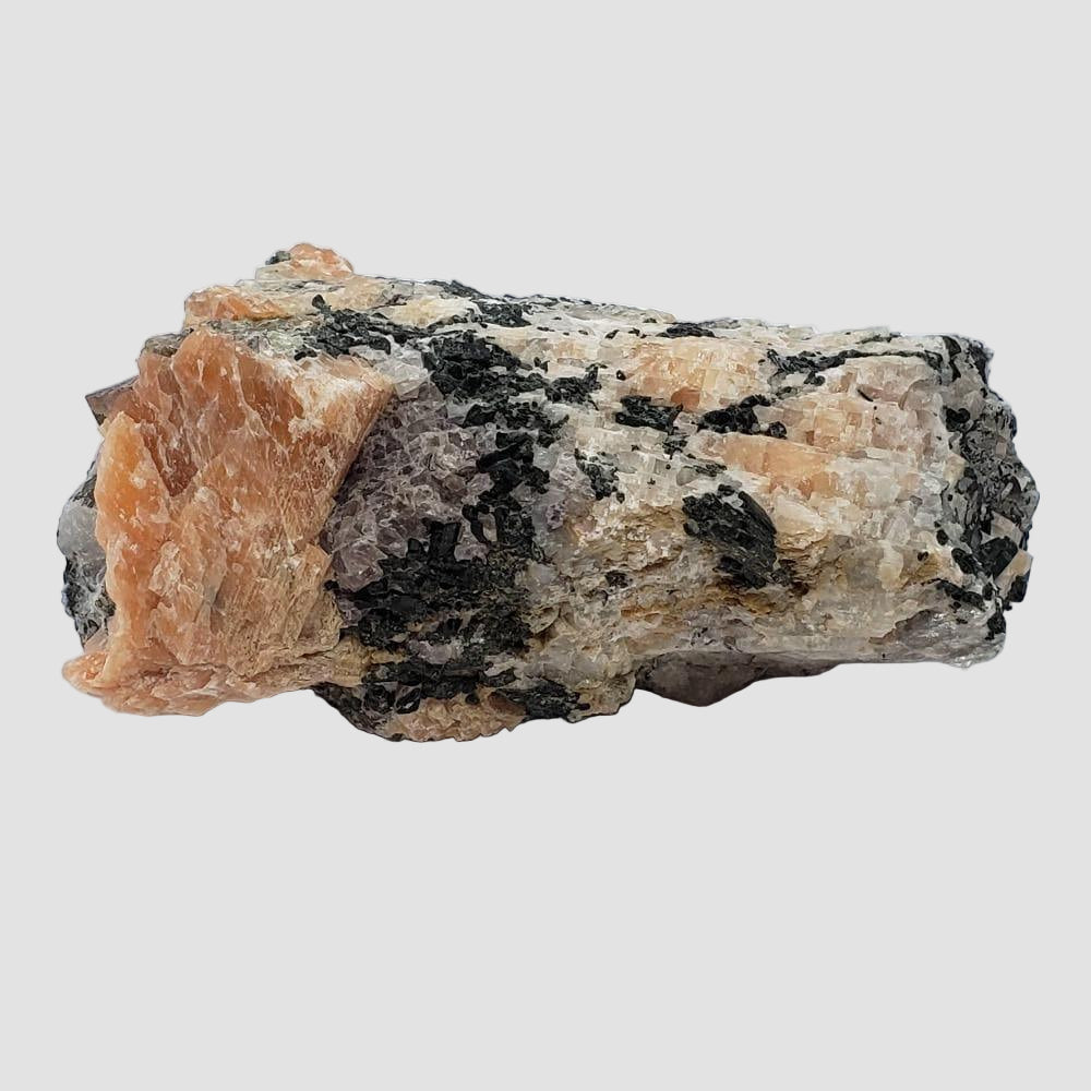  Augite Octagonal Crystals in Calcite Matrix, Western Quebec, Canada | SO24 2