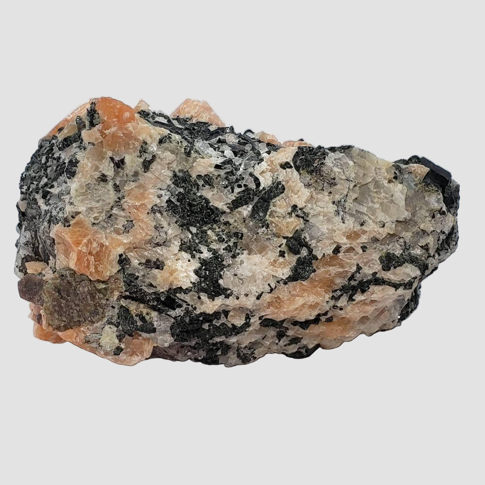  Augite Octagonal Crystals in Calcite Matrix, Western Quebec, Canada | SO24 3