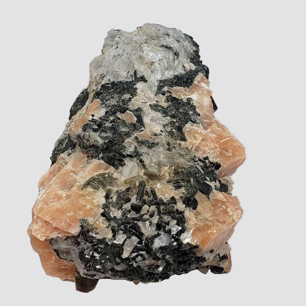  Augite Octagonal Crystals in Calcite Matrix, Western Quebec, Canada | SO24 6