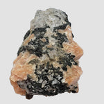  Augite Octagonal Crystals in Calcite Matrix, Western Quebec, Canada | SO24 6