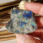  Authentic Labradorite Natural Rainbow Unpolished Stone Slice Mineral 31 Gr, Labrador Canada | SO24 1