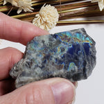  Authentic Labradorite Natural Rainbow Unpolished Stone Slice Mineral 45.6 Gr, Labrador Canada | SO24 4