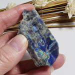 Authentic Labradorite Natural Rainbow Unpolished Stone Slice Mineral 45.6 Gr, Labrador Canada | SO24 2