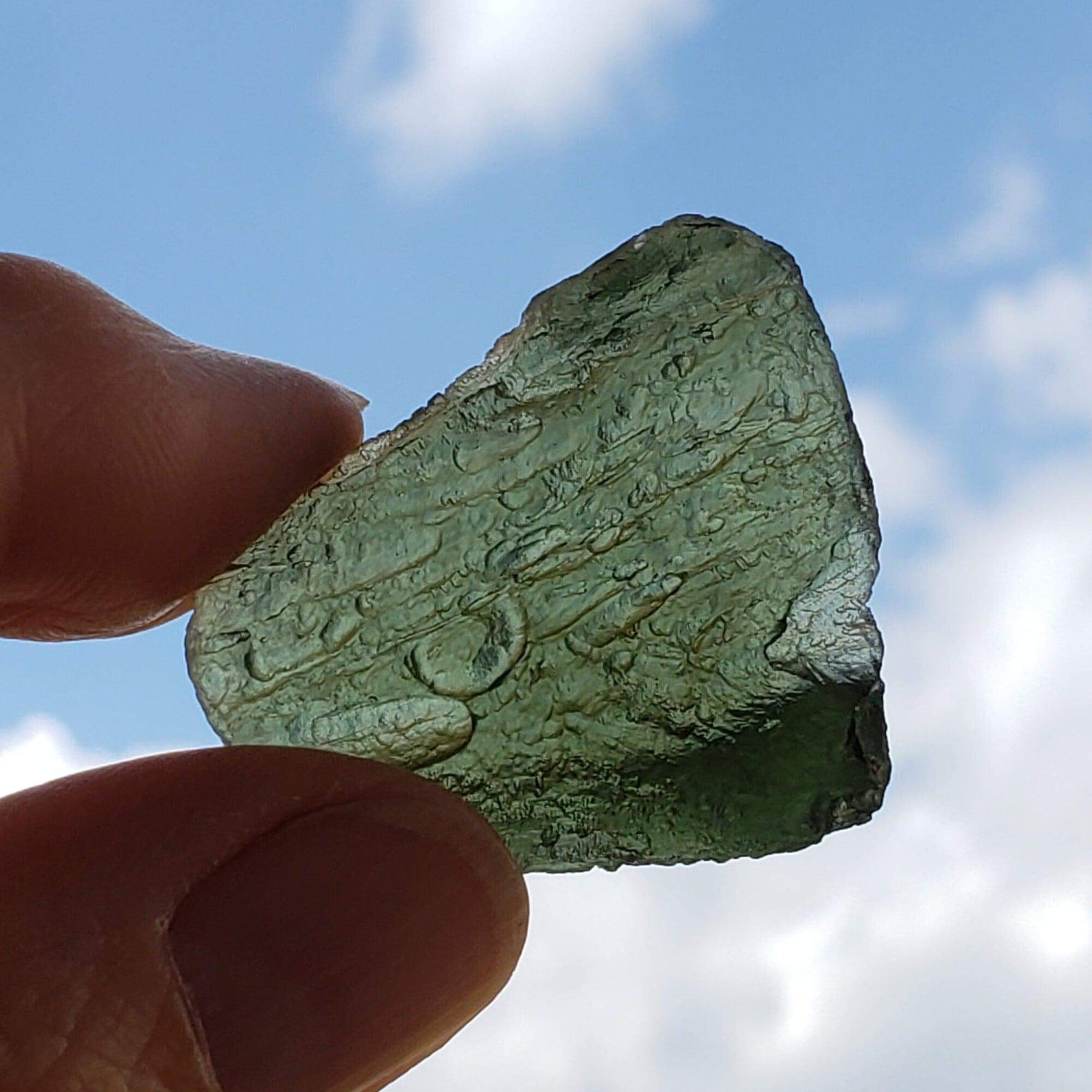  Authentic Moldavite | 7.18 Grams 35.9 Ct. | Impactite Melt Glass | Chlum Region, Czech Republic | SO24 1